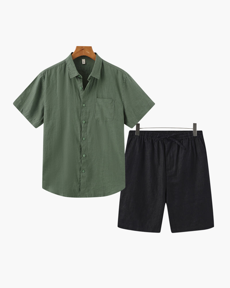 Riviera Linen Set (Shorts)