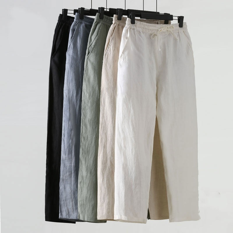 Linen Ankle Trousers