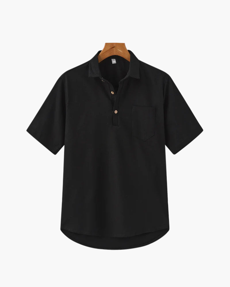 Men's Linen Polo Shirt – Casablanca Breathable Knit Polo