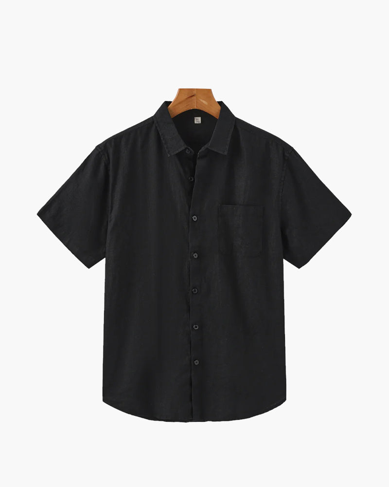 Men's Linen Shirt – Cape Town Short-Sleeve Button-Up