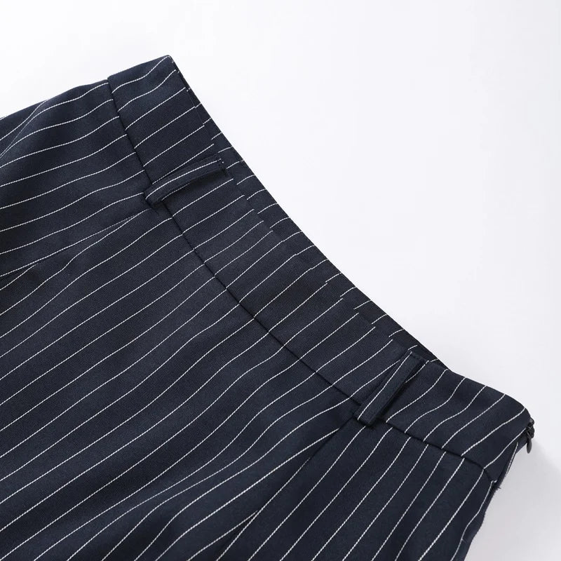 Pinstripe Jacket & Skirt Set
