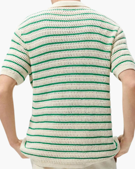 Men's Knitted Button Shirt – Marbella Short-Sleeve Knit Shirt