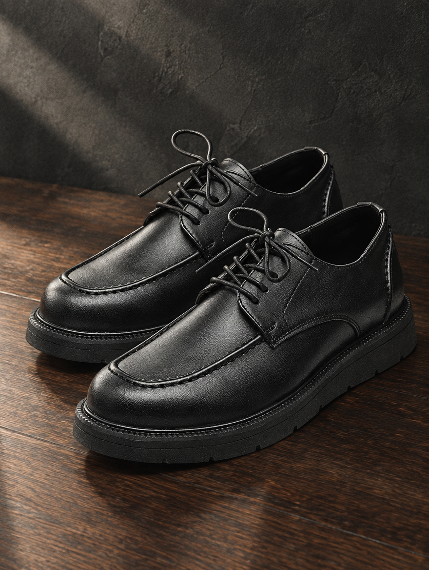 The Old Money Club — Leather Derby Shoes