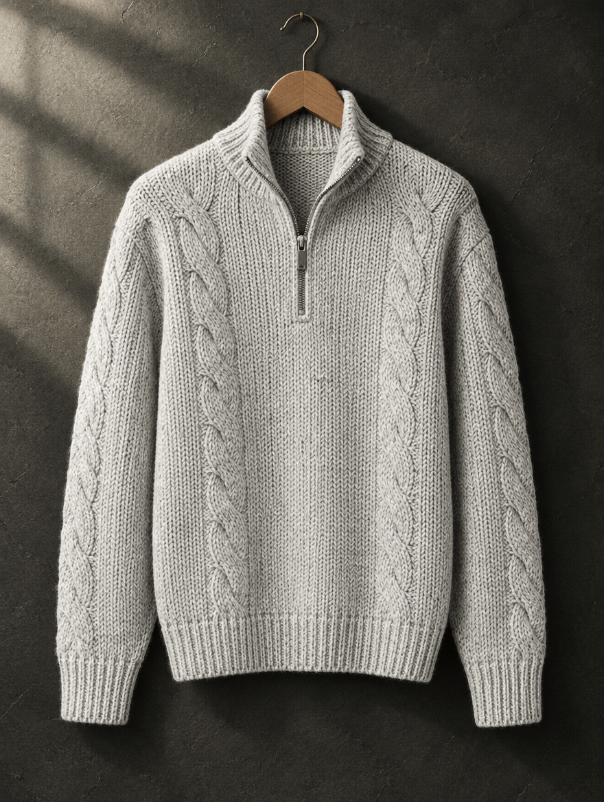 The Old Money Club — Verbier Half Zip Sweater