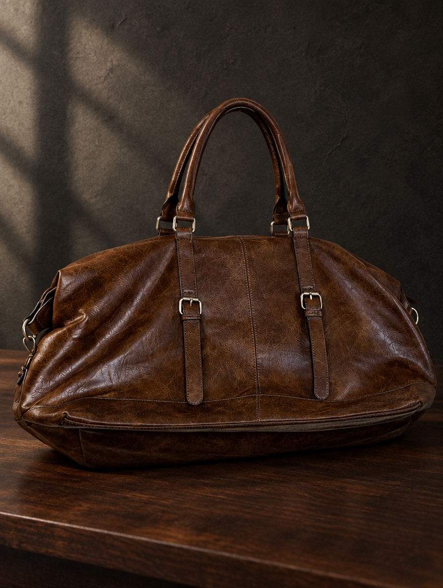 The Old Money Club — Brown Weekender Bag