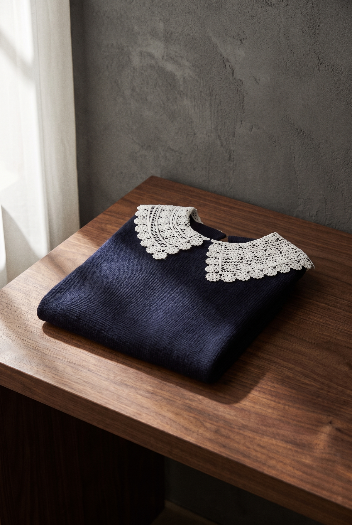 The Old Money Club - Lace-Collar Sweater