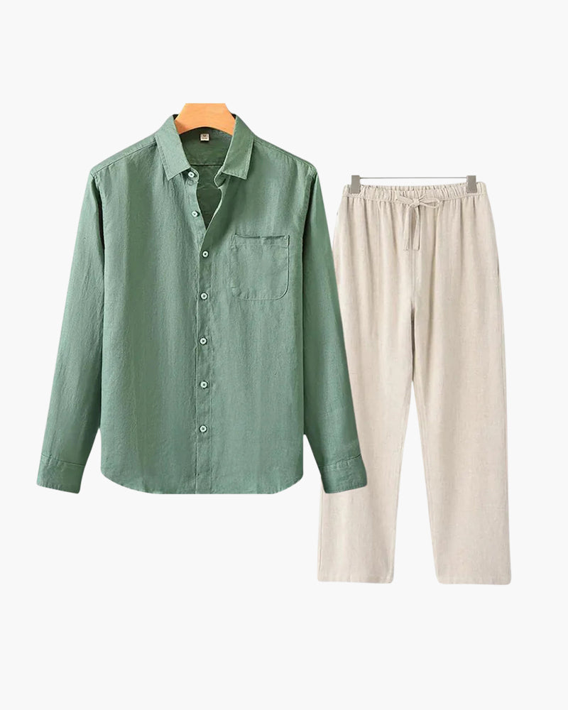 Riviera Linen Set (Longsleeve)