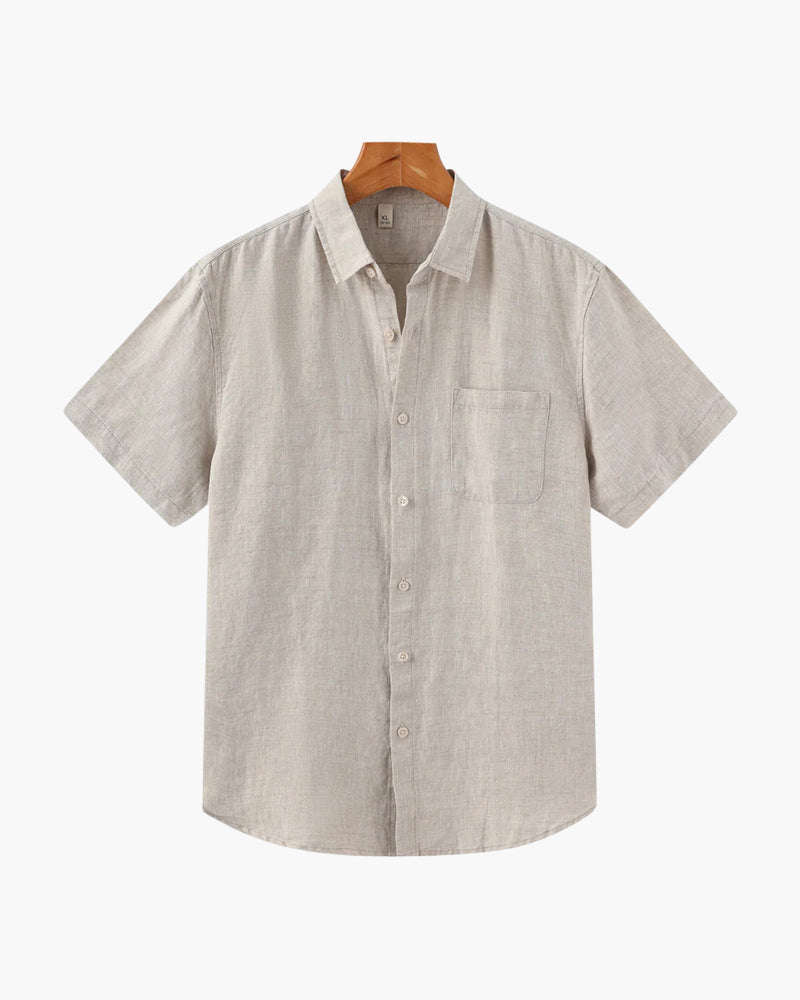 Men's Linen Shirt – Cape Town Short-Sleeve Button-Up