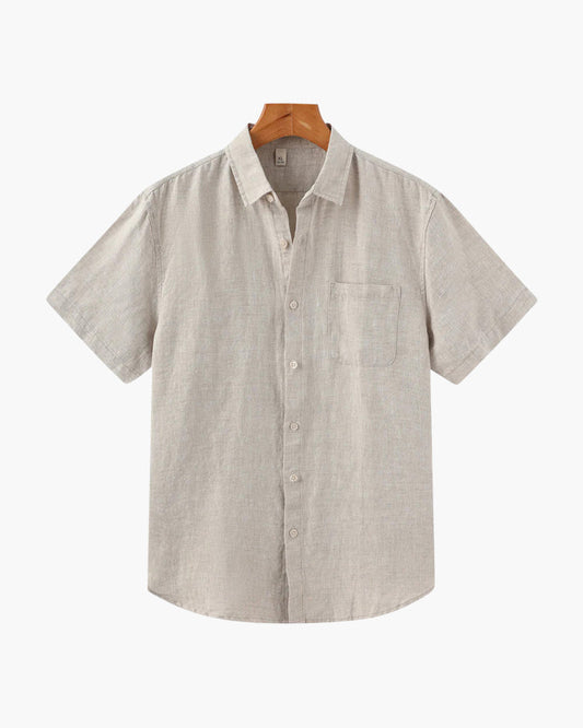 Men's Linen Shirt – Cape Town Short-Sleeve Button-Up