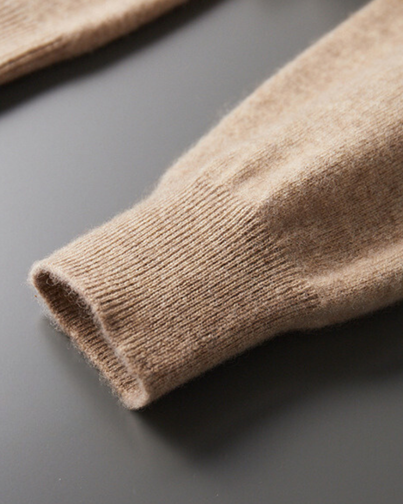 Men's 100% Cashmere Hoodie – Luxury Knit Pullover Hoodie