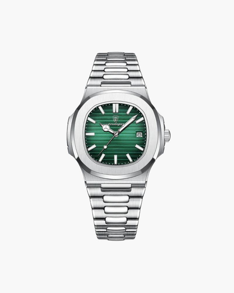 Men's Classic Waterproof Watch – Stainless Steel Quartz Dress Watch, 41mm