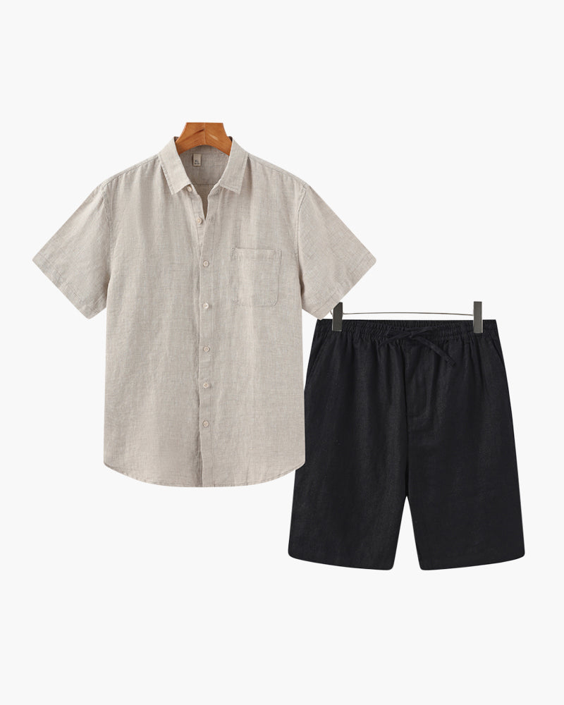 Riviera Linen Set (Shorts)