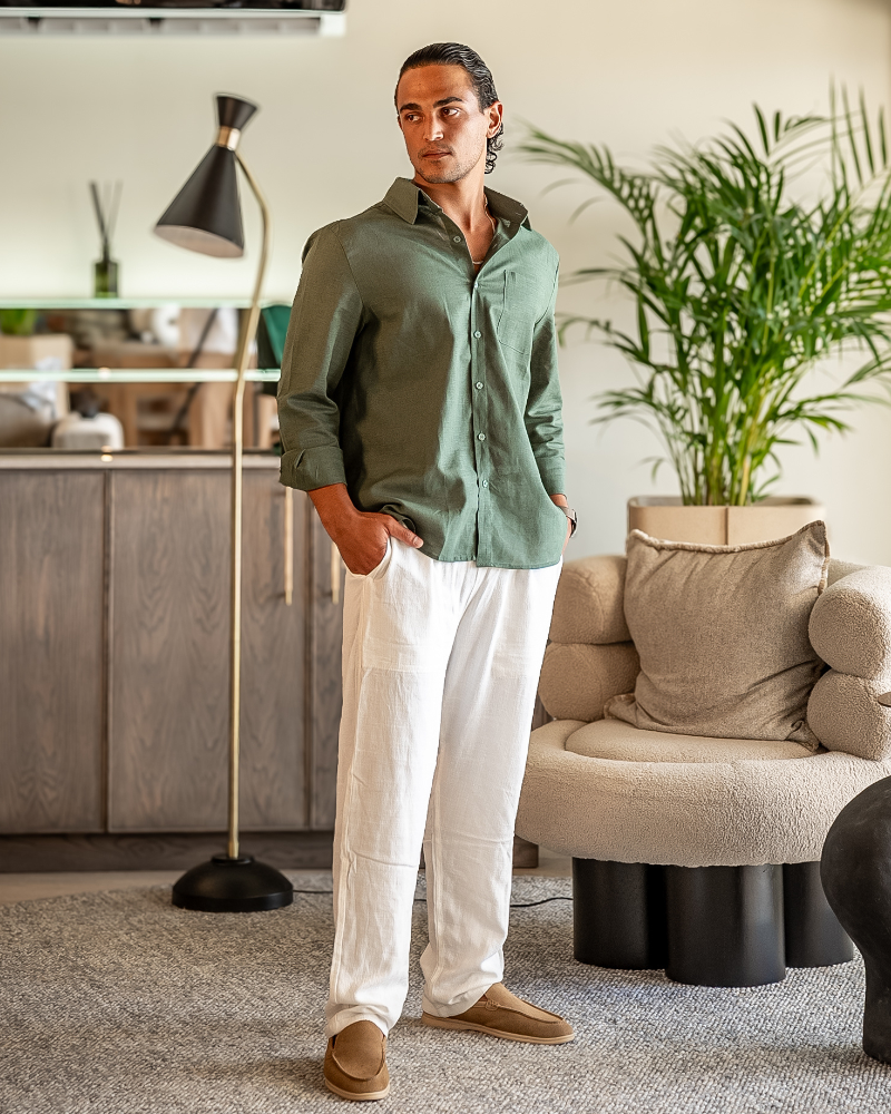 Riviera Linen Set (Longsleeve)