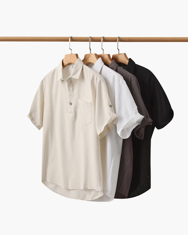 Men's Linen Polo Shirt – Casablanca Breathable Knit Polo