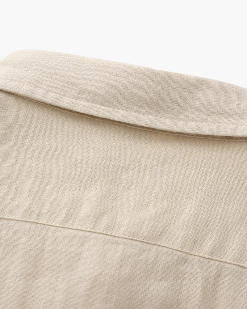 Men's 100% Linen Shirt – Cape Town Long-Sleeve Button-Up