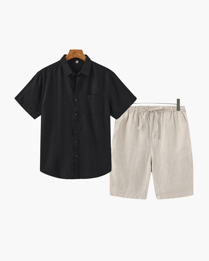 Riviera Linen Set (Shorts)
