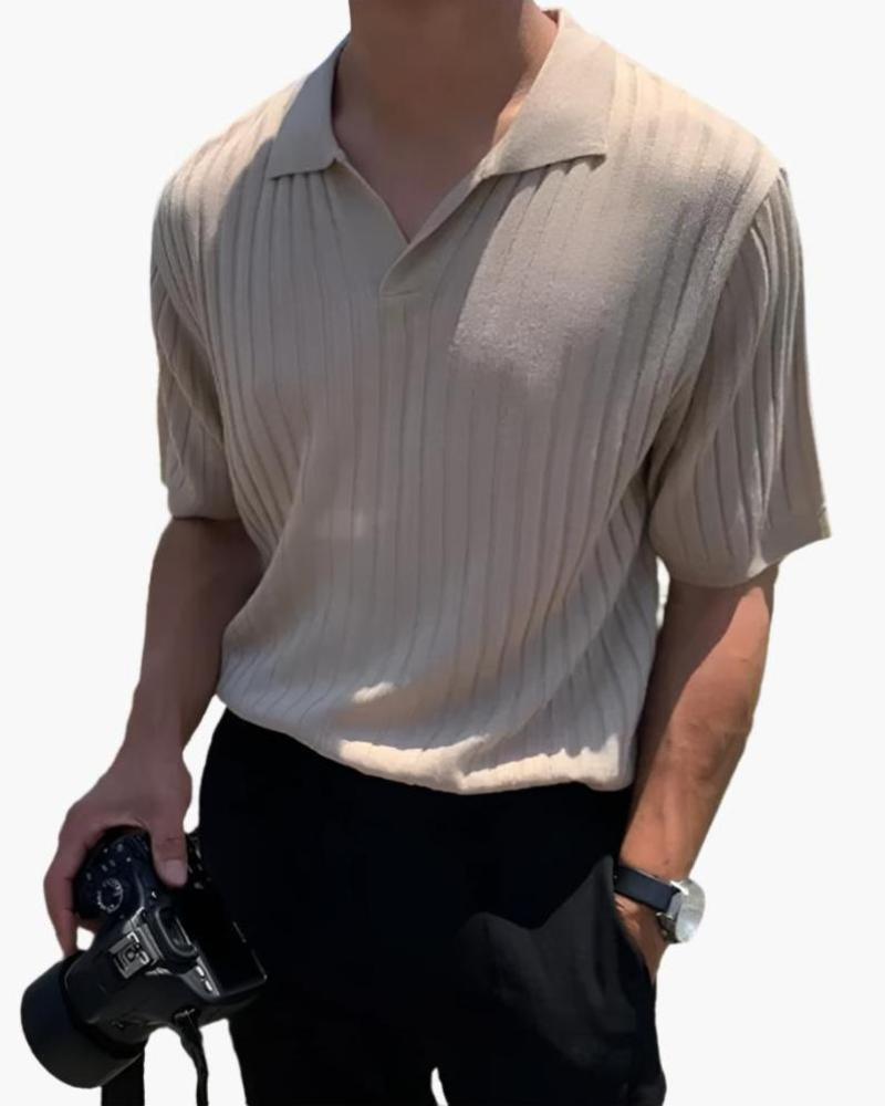 Men's Ribbed Cotton Polo Shirt – Florence Knit Polo