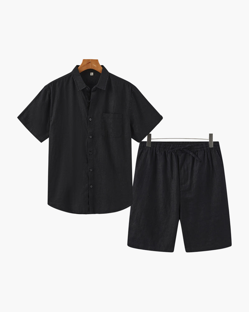 Riviera Linen Set (Shorts)
