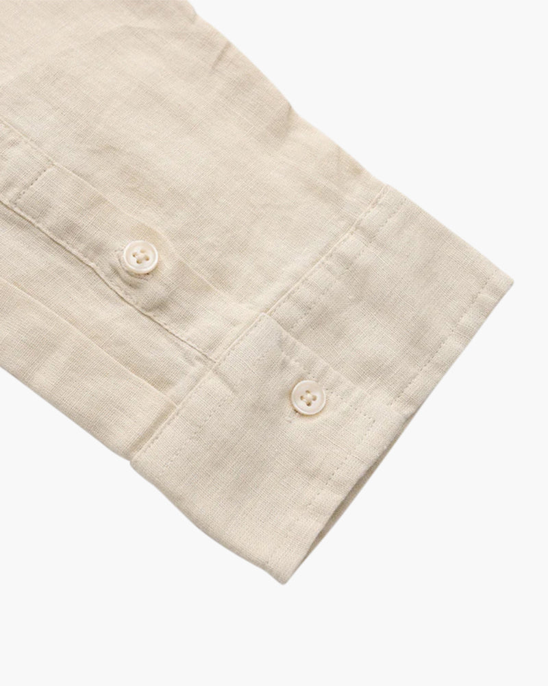 Men's 100% Linen Shirt – Cape Town Long-Sleeve Button-Up