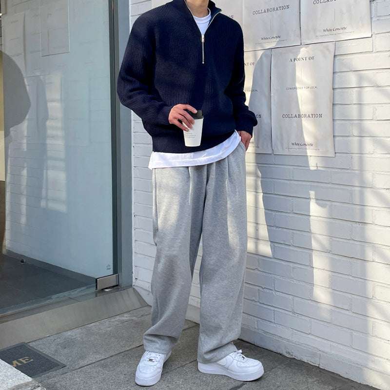 Turtleneck Half-Zip Sweater