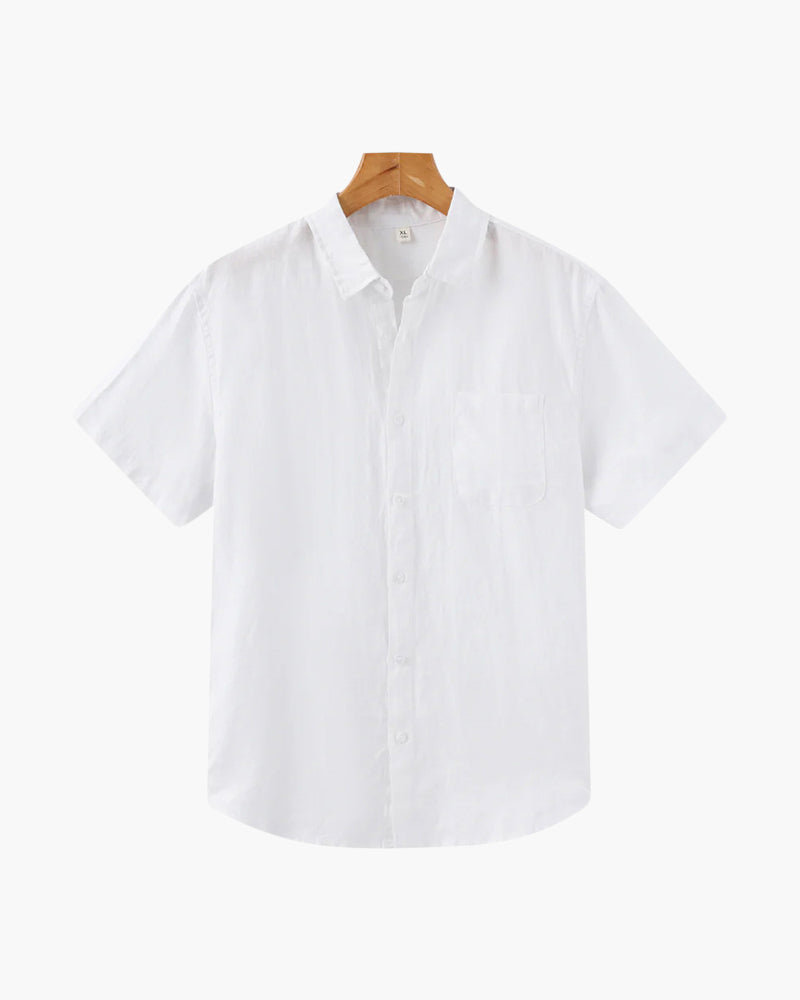 Men's Linen Shirt – Cape Town Short-Sleeve Button-Up