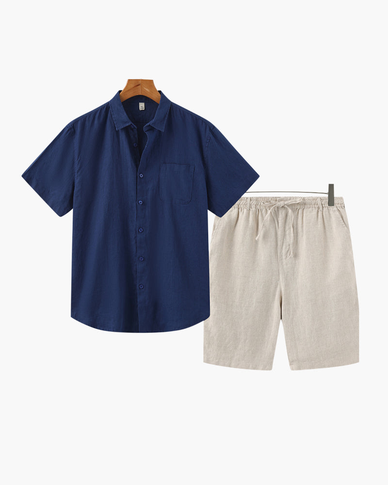 Riviera Linen Set (Shorts)