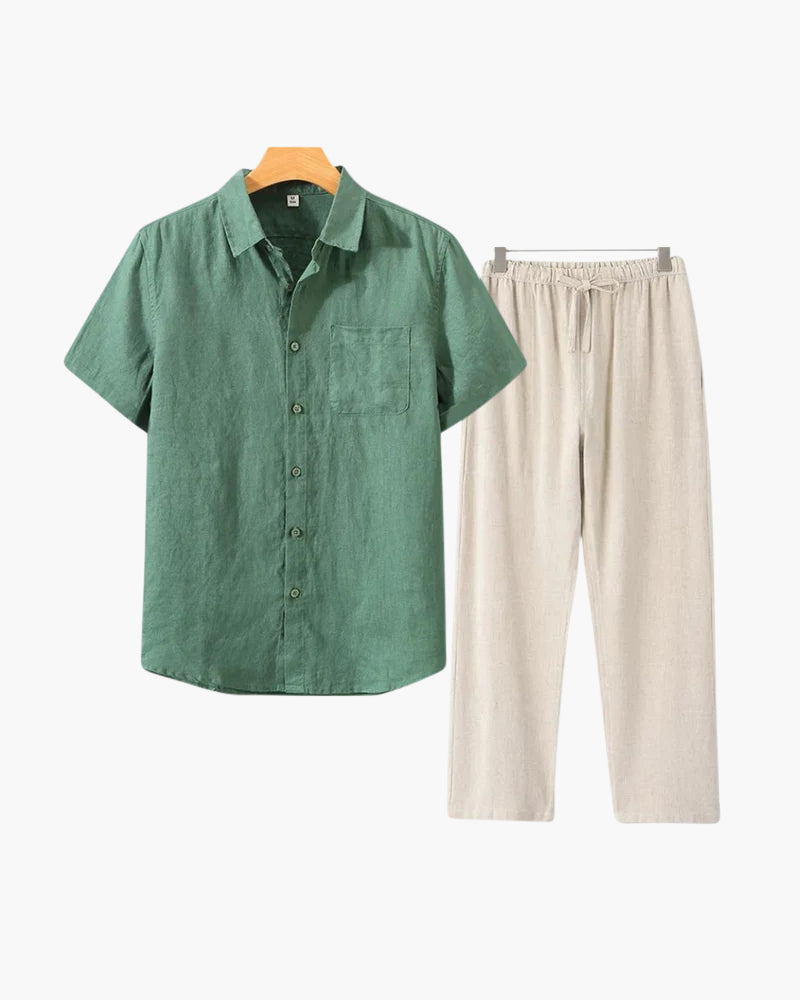 Riviera Linen Set (Shortsleeve)