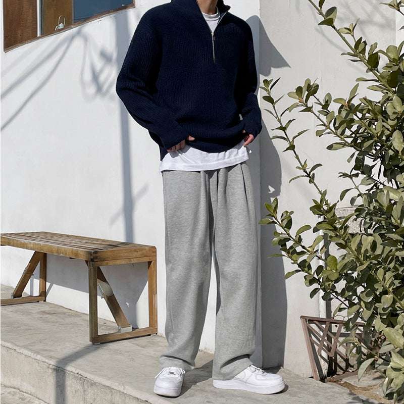 Turtleneck Half-Zip Sweater