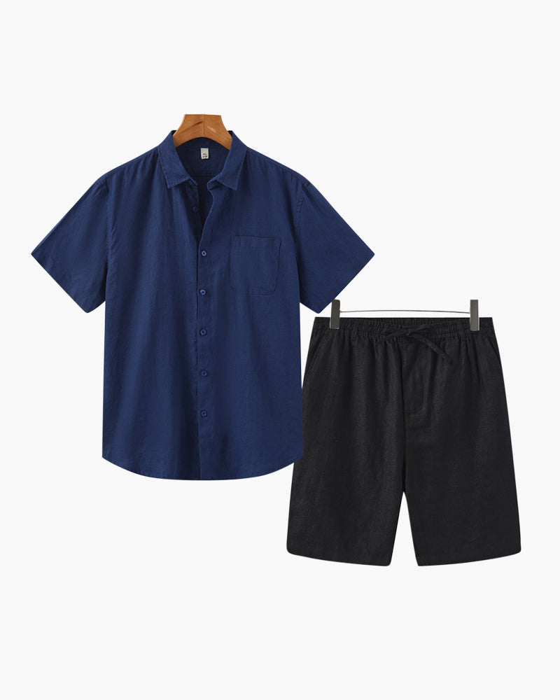 Riviera Linen Set (Shorts)