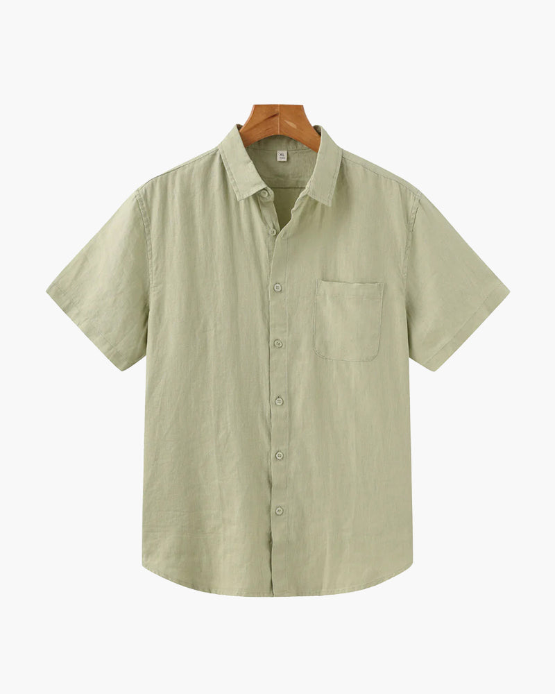 Men's Linen Shirt – Cape Town Short-Sleeve Button-Up