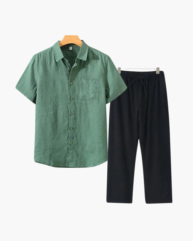 Riviera Linen Set (Shortsleeve)