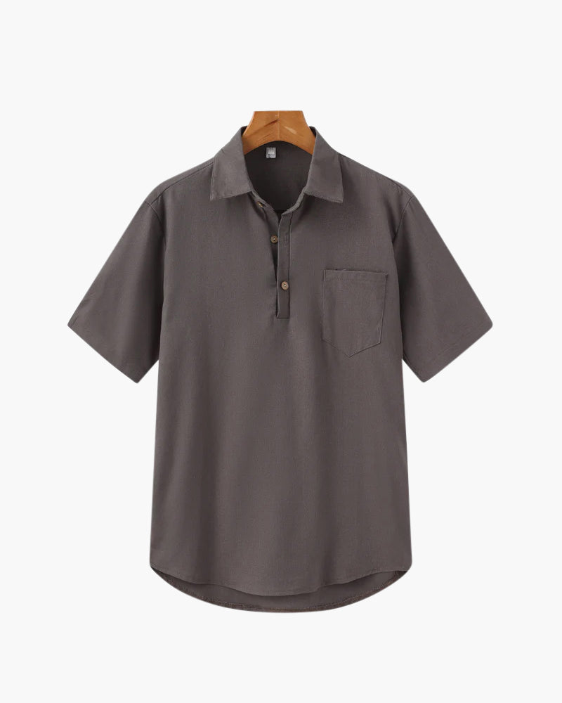 Men's Linen Polo Shirt – Casablanca Breathable Knit Polo