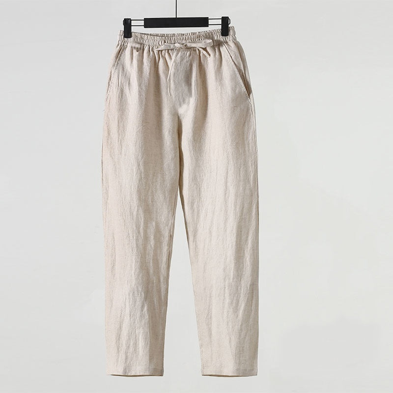 Linen Ankle Trousers