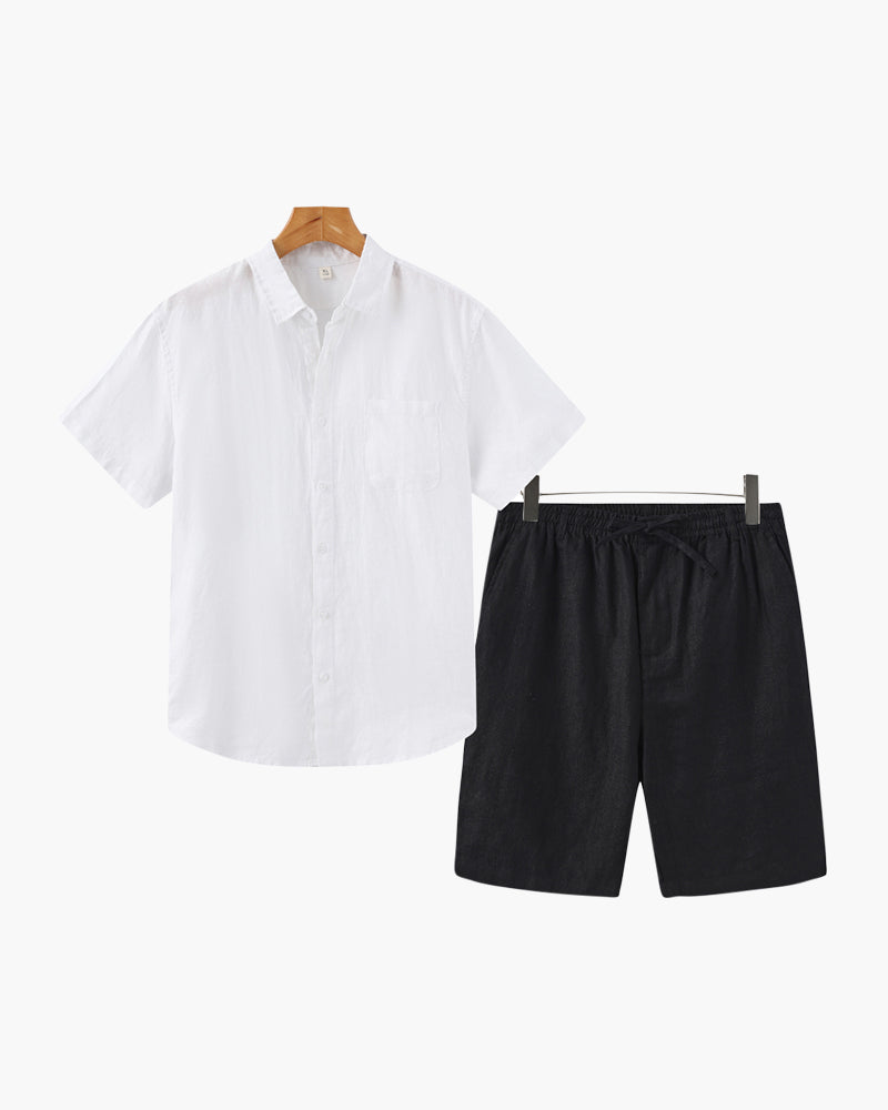 Riviera Linen Set (Shorts)