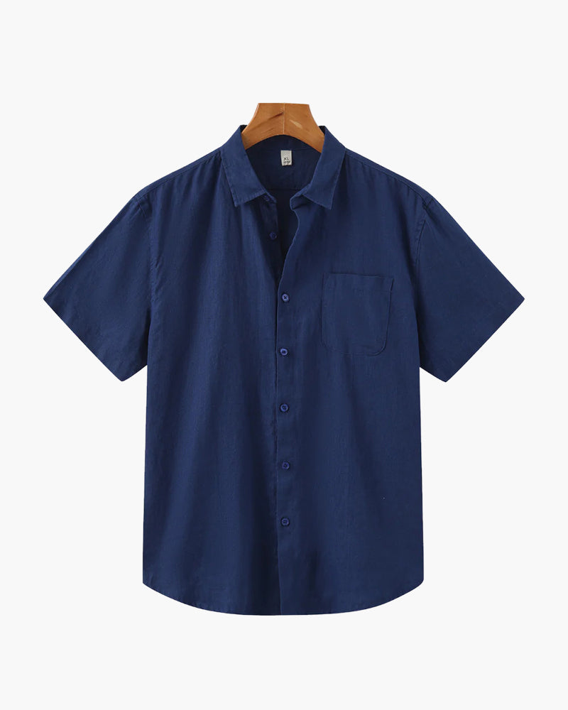 Men's Linen Shirt – Cape Town Short-Sleeve Button-Up