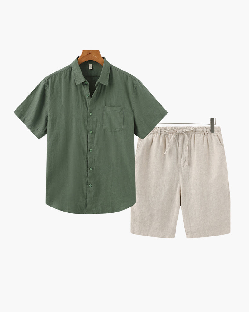 Riviera Linen Set (Shorts)
