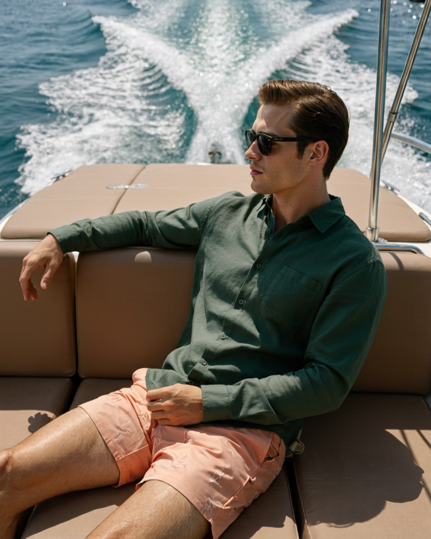 Men's 100% Linen Shirt – Cape Town Long-Sleeve Button-Up