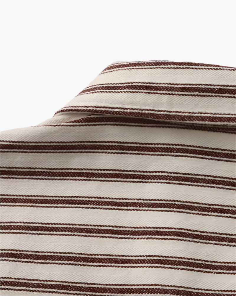 Men's Striped Dress Shirt – Classic Long-Sleeve Button-Up