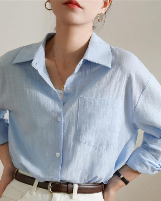 Women's Linen Shirt – Estate Relaxed Button-Up