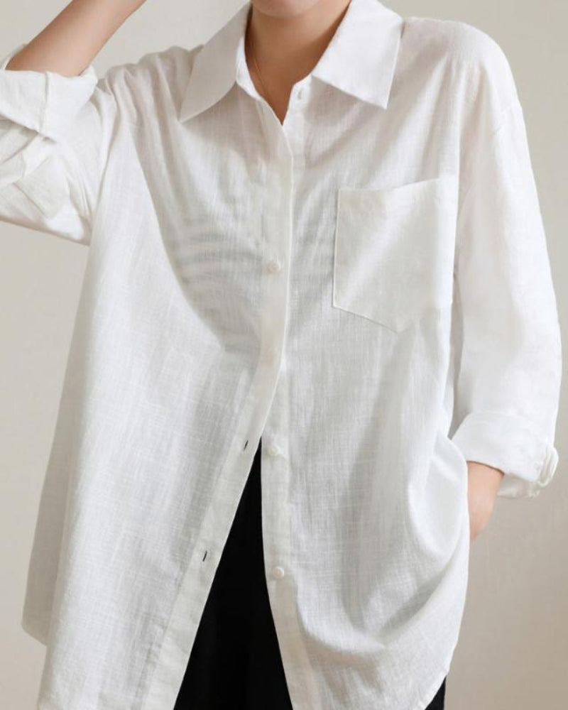 Women's Linen Shirt – Estate Relaxed Button-Up
