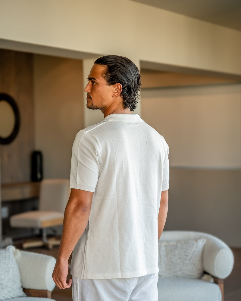 Men's Knit Polo Shirt – Bradford Textured Polo