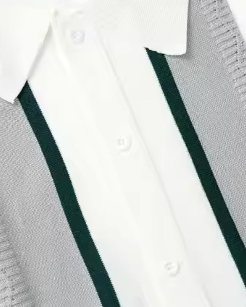 Men's Knit Polo Shirt – Bradford Textured Polo