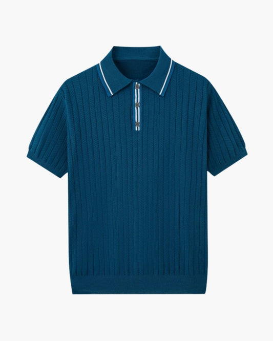 Men's Knit Polo Shirt – Ashford Textured Short-Sleeve Polo