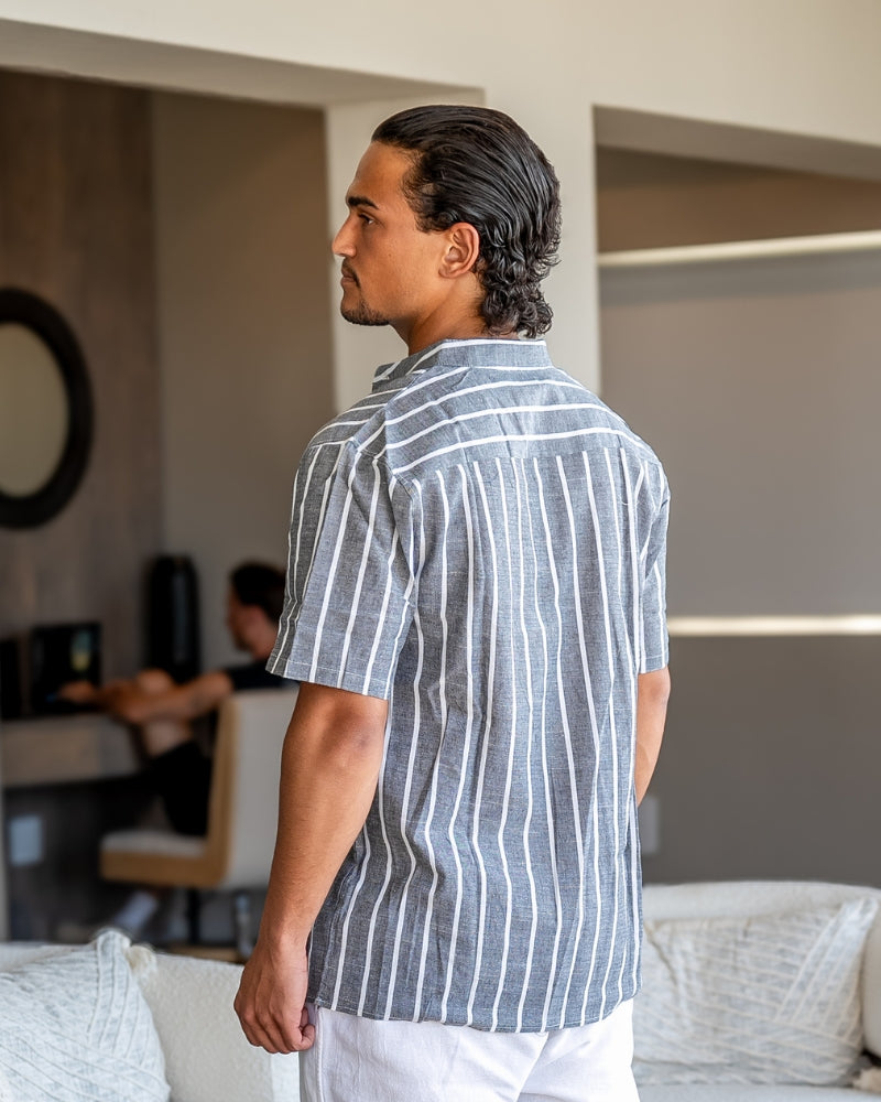 Men's Sailor Polo Shirt – Bari Striped Knit Polo