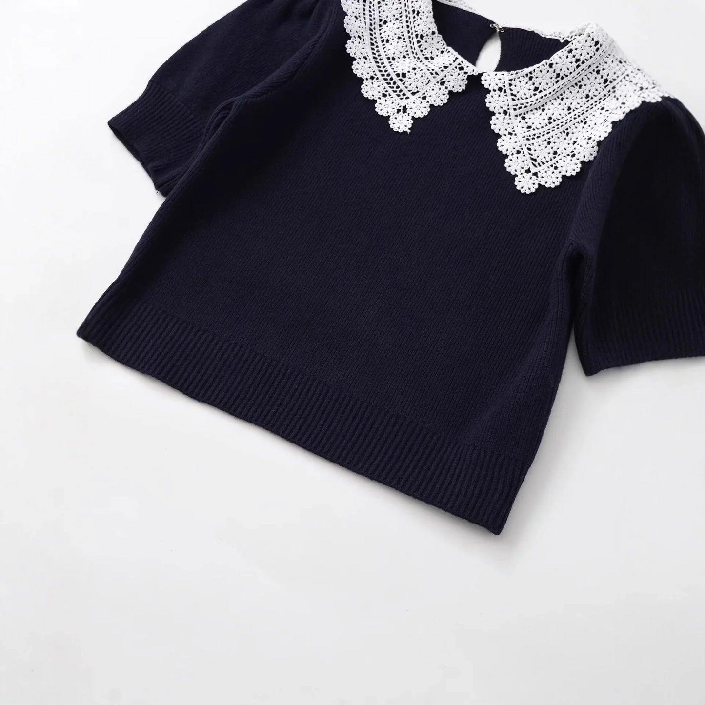 Lace-Collar Sweater