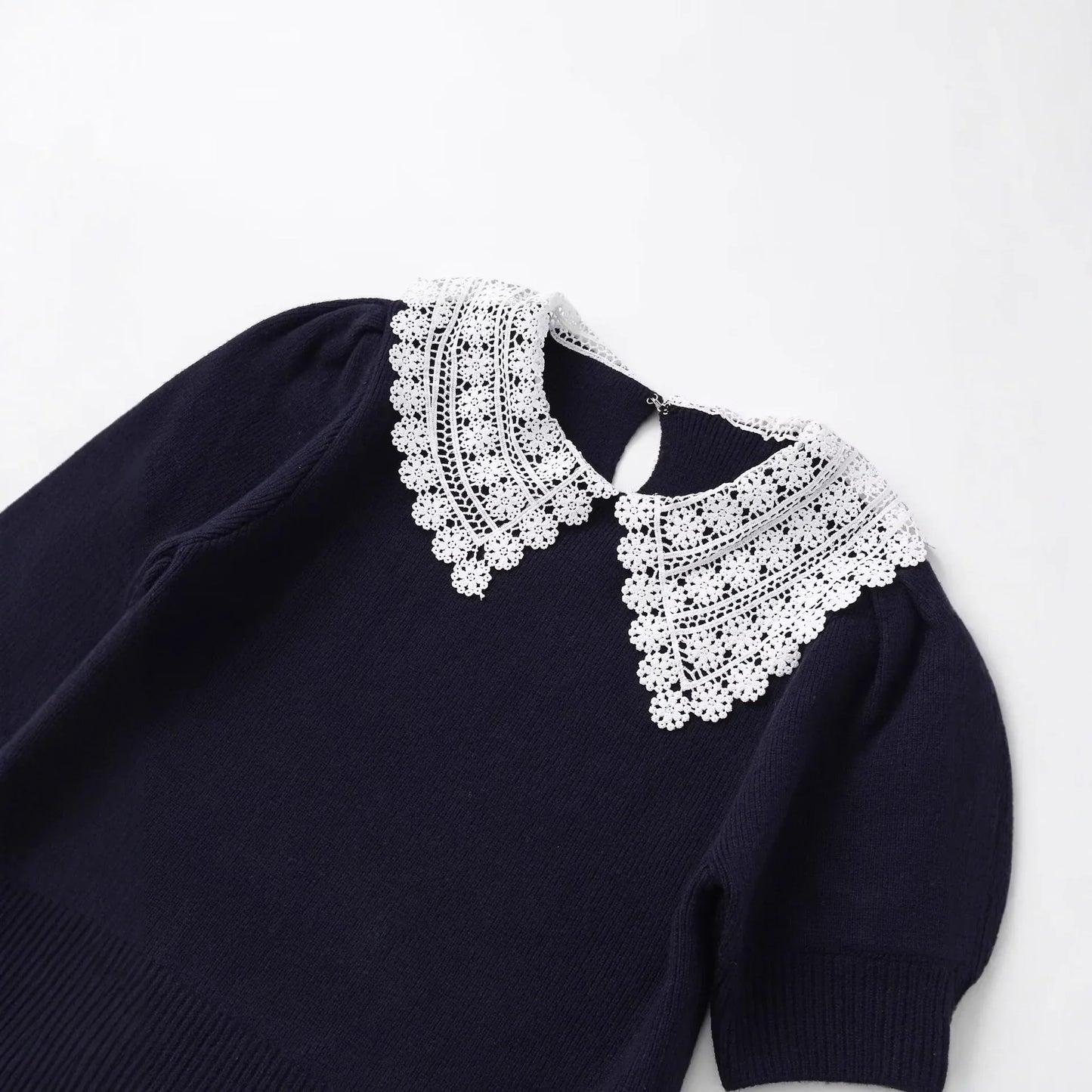 Lace-Collar Sweater