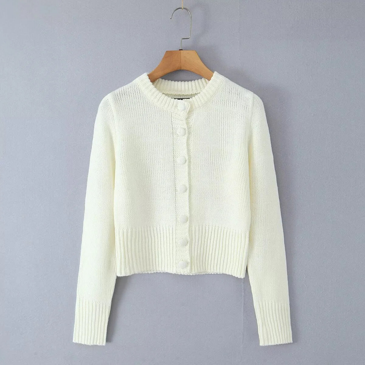 Cardigan & Knit Skirt Set