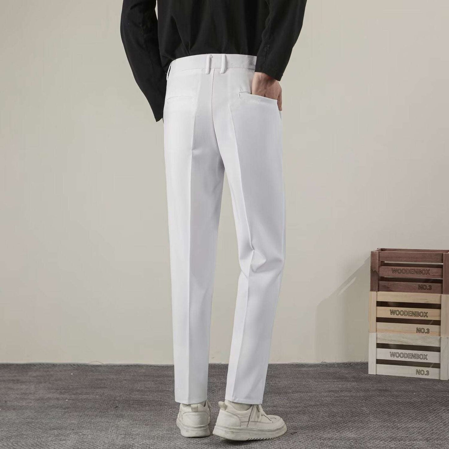 Extended-Tab Trousers