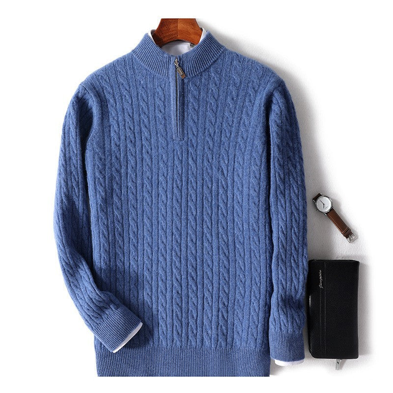 Merino Zip-Up Sweater