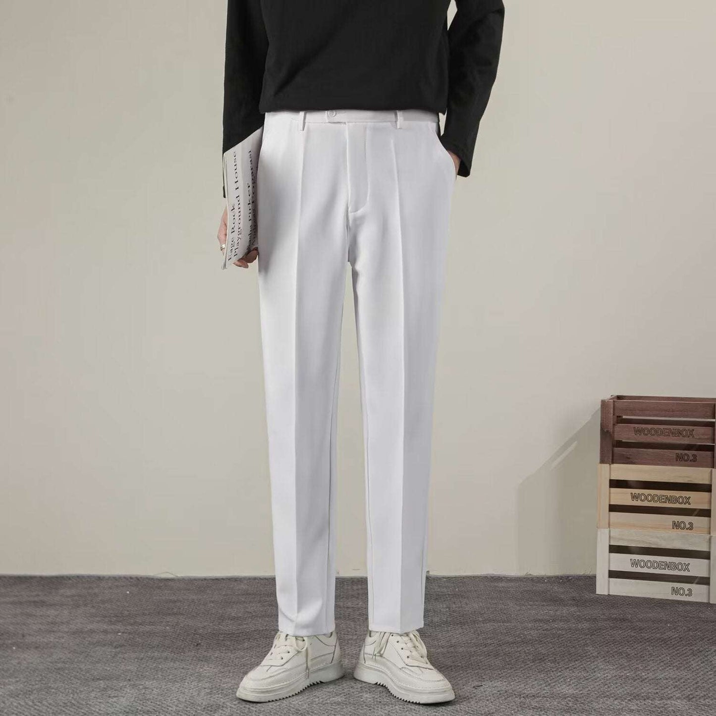 Extended-Tab Trousers